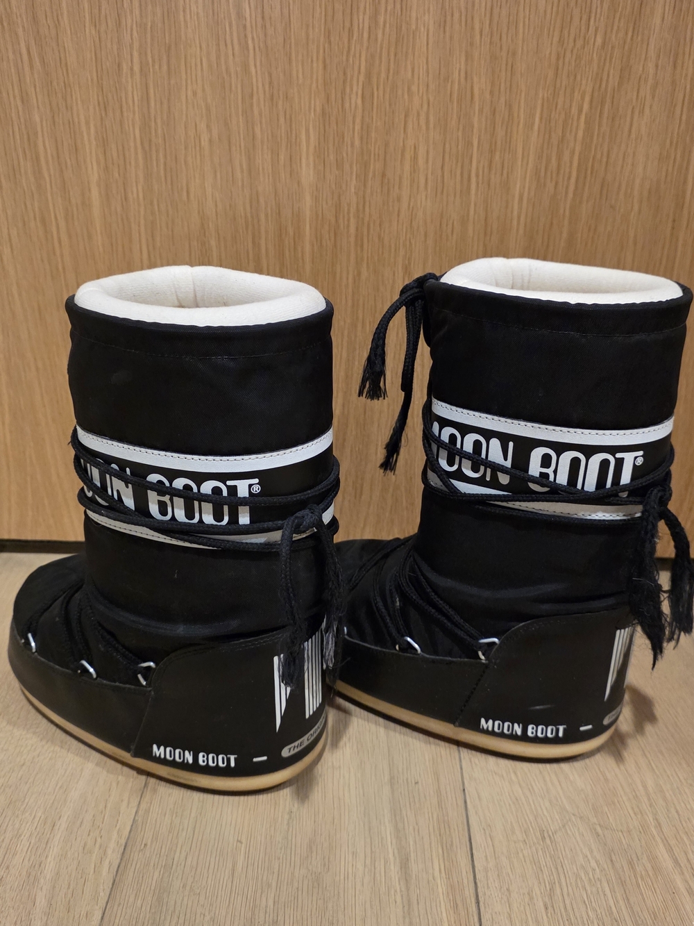 ΜOON ΒOOT Black Icon Nylon Boots 31/34 - Picture 3 of 9